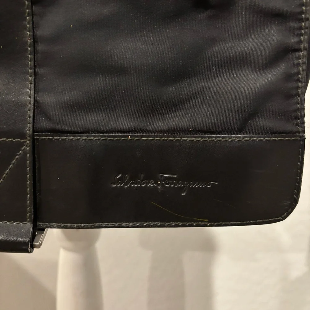 Salvatore Ferragamo nylon fold over messenger bag